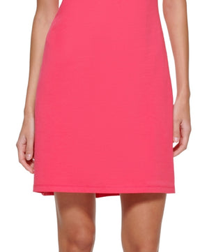 DKNY Women's Cotton Logo T-Shirt Dress Pink