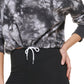 DKNY Women's Cotton Tie Dyed Sweatshirt Black Size Small