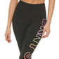 DKNY Women's Exploded Ombre Logo 7/8 Leggings Black Size Large