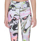 DKNY Women's Printed High Waist 7/8 Leggings Pink Size Medium