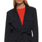 DKNY Women's Utility Belted Blazer Blue Size X-Large