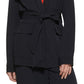 DKNY Women's Utility Belted Blazer Blue Size Large