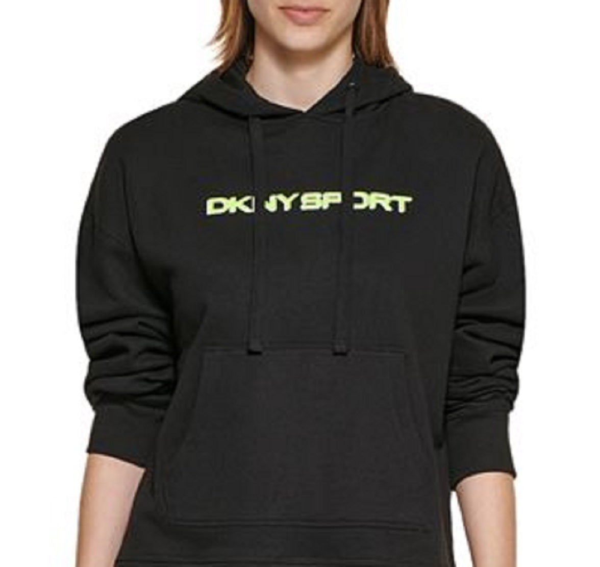 DKNY Women's Logo Hoodie Black Size Small