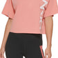 DKNY Women's Logo T-Shirt Red Size Large