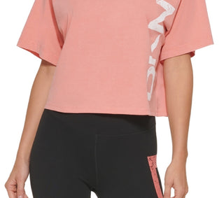 DKNY Women's Logo T-Shirt Red Size Large