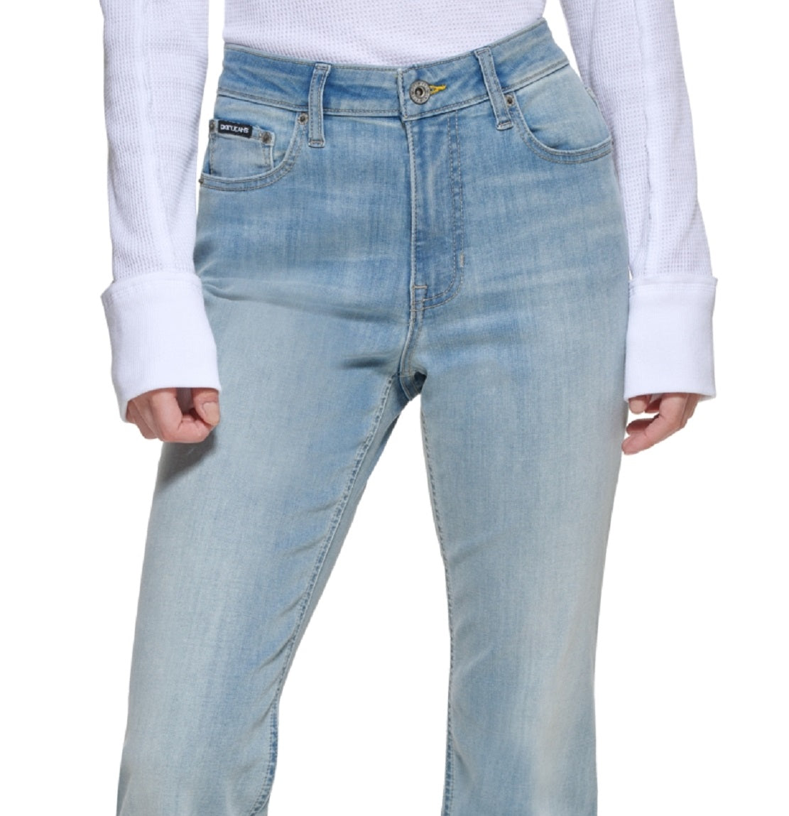 DKNY Women's Boerum High Rise Flare Leg Jeans Blue Size 27