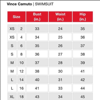 Vince Camuto Women's Strapless Draped Tankini Top Swimsuit Black