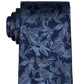 Michael Kors Men's Classic Tonal Botanical Tie Blue Size Regular