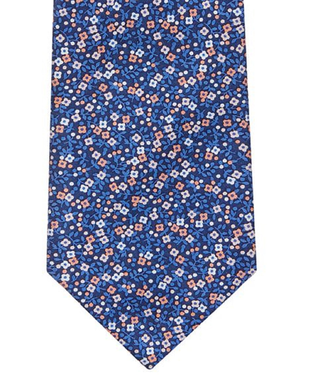 Tommy Hilfiger Men's Kai Botanical Floral Silk Tie Gray Size Regular