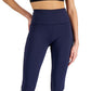 ID Ideology Women's Compression Colorblocked Side Pocket 7/8 Leggings Blue Size X-Small