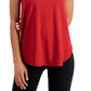 ID Ideology Women's Essentials Sweat Set Tank Top Red Size Small