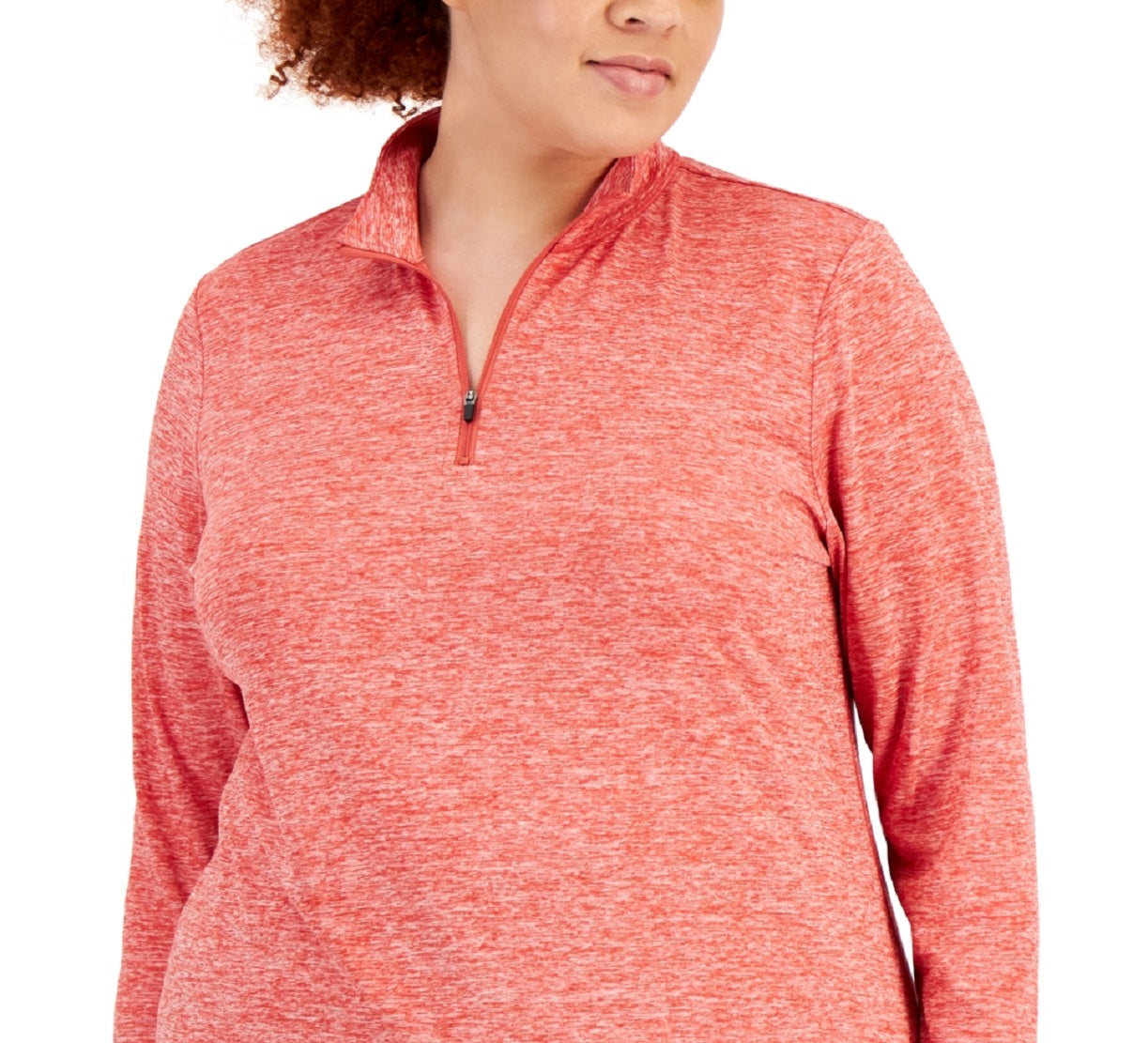 ID Ideology Women's Quarter Zip Top Red