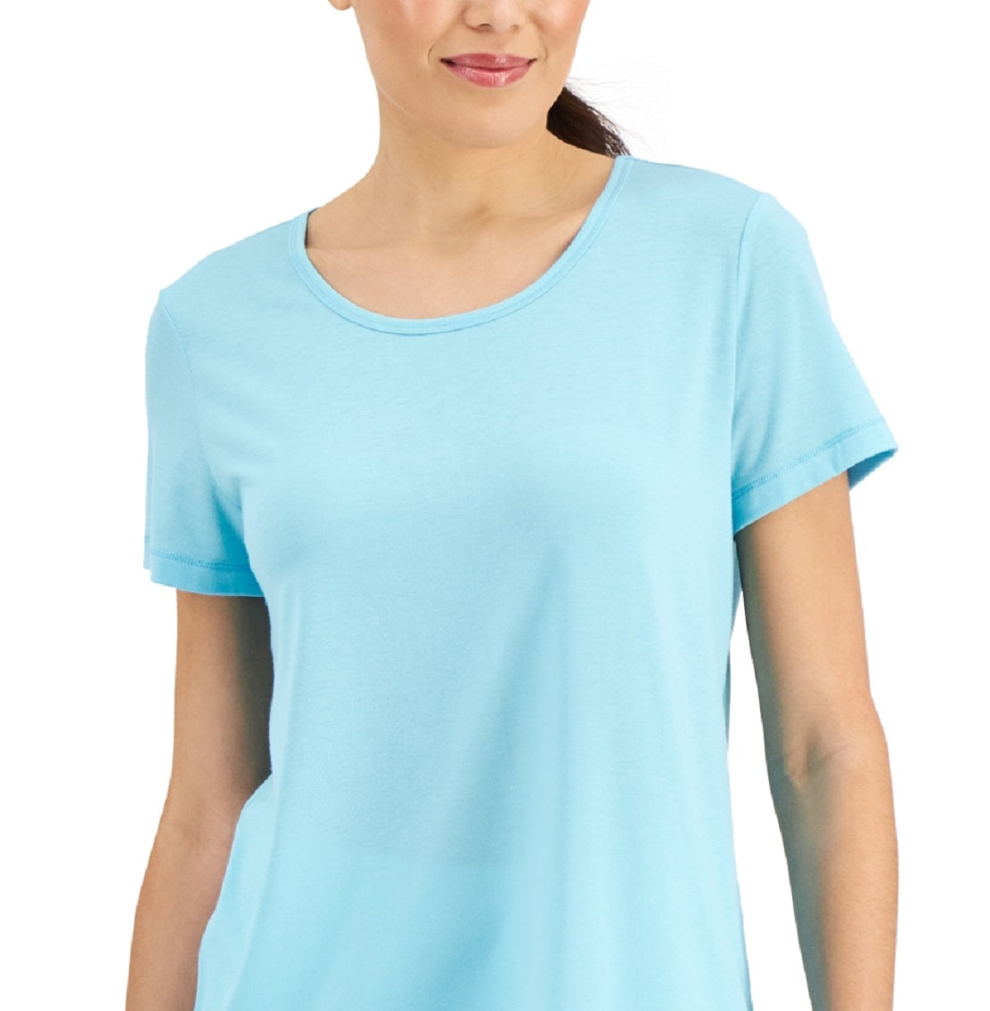 ID Ideology Women's Active Mesh Back T-Shirt Blue Size X-Small