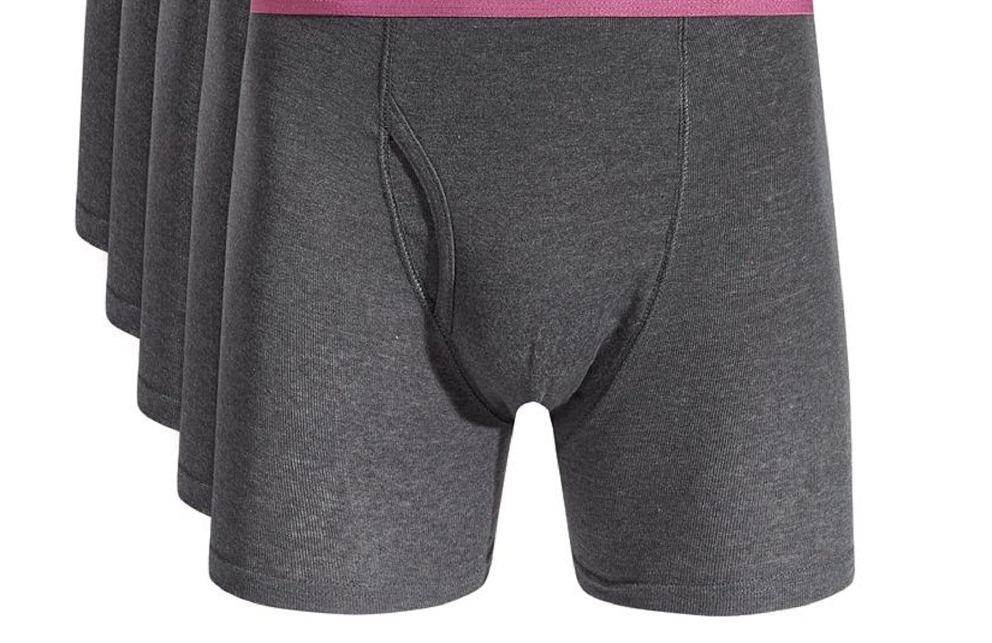 Alfani Men's 5 Pk Contrast Waistband Boxer Briefs Gray Size Small