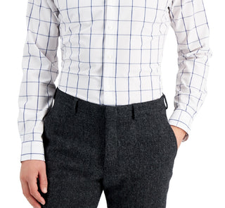 Club Room Men's Slim Fit 4 Way Stretch Dress Shirt White Size X-Large