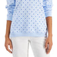 Karen Scott Women's Simple Dot Sweatshirt Blue Size X-Large