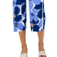 JM Collection Women's Floral Print Lounge Pants Blue Size X-Large