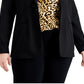 Alfani Women's Shawl Collar Blazer Black Size 3X