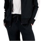 ID Ideology Women's Zip Striped Sleeve Track Jacket Black Size XX-Large