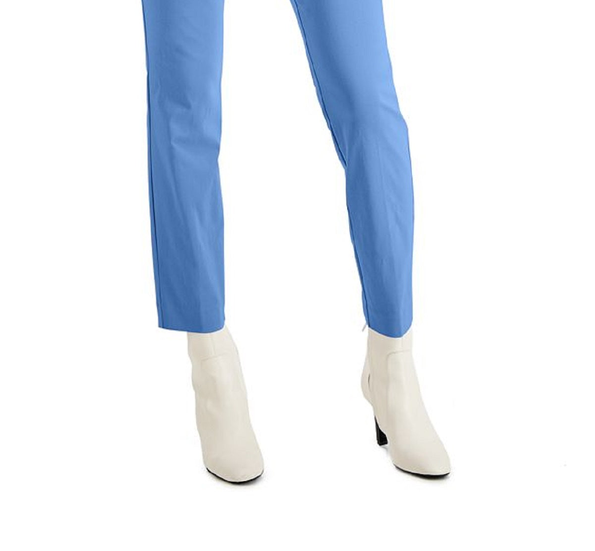 Alfani Women's Tummy Control Pull On Skinny Pants Blue Size 2Petite