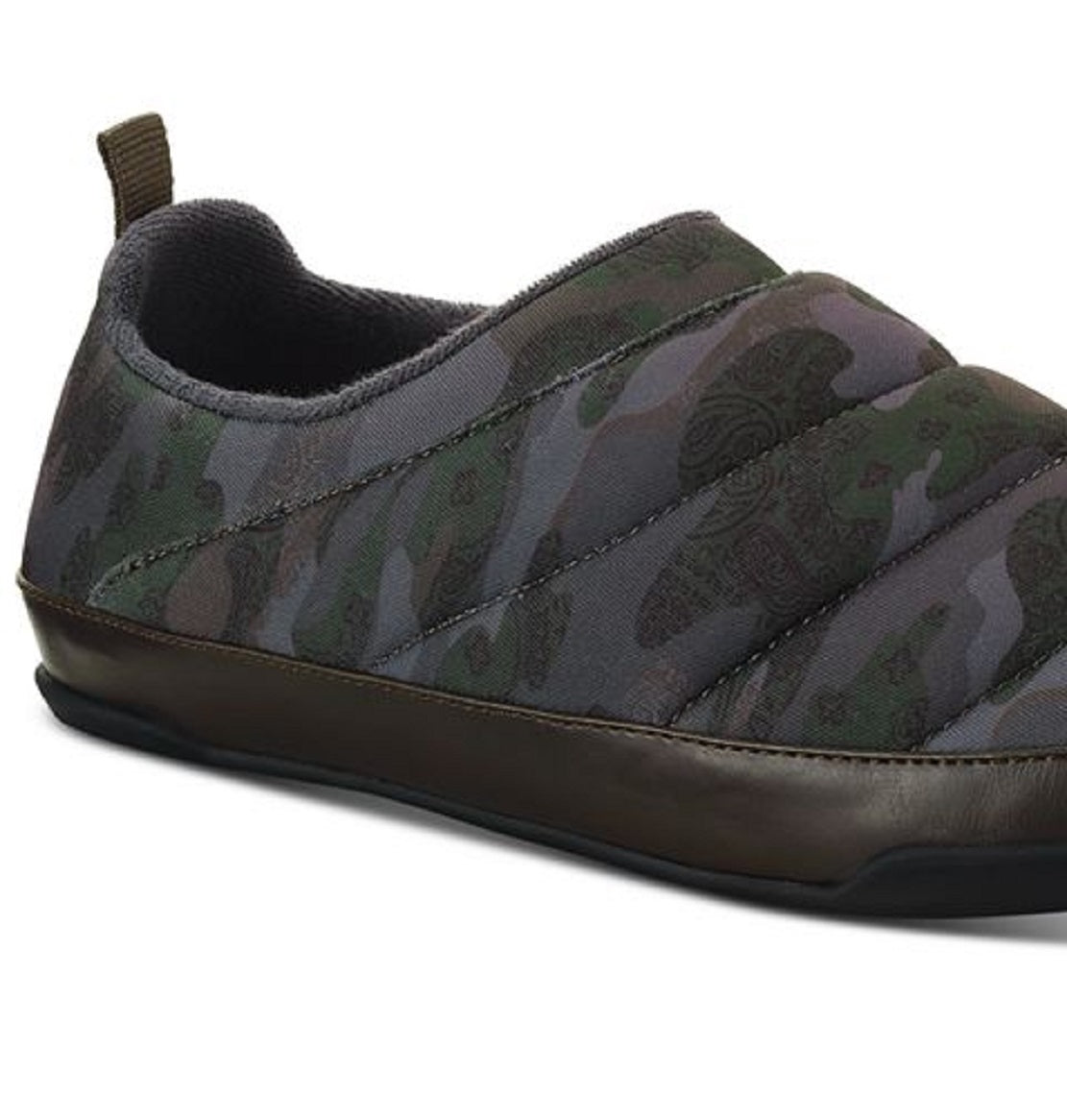 Sun + Stone Men's Derek Quilted Slipper Gray Size 12 M