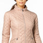 Via Spiga Women's Hooded Quilted Coat Pink Size X-Small
