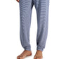 Club Room Men's Lightweight Striped Jogger Pajama Pants Blue Size X-Large