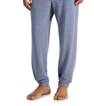 Club Room Men's Lightweight Striped Jogger Pajama Pants Blue Size X-Large