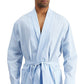 Club Room Men's Medium Gingham Woven Robe Blue Size Large