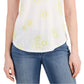Style & Co Women's Floral Cotton T-Shirt White Size XX-Large