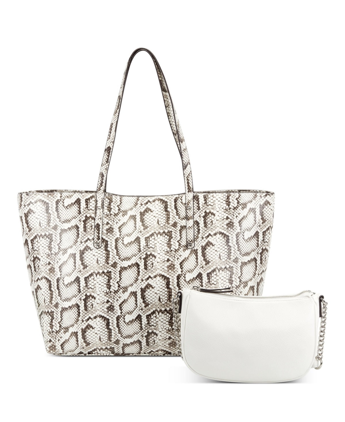 INC International Concepts Women's Zoiey 2 1 Tote White Size Regular