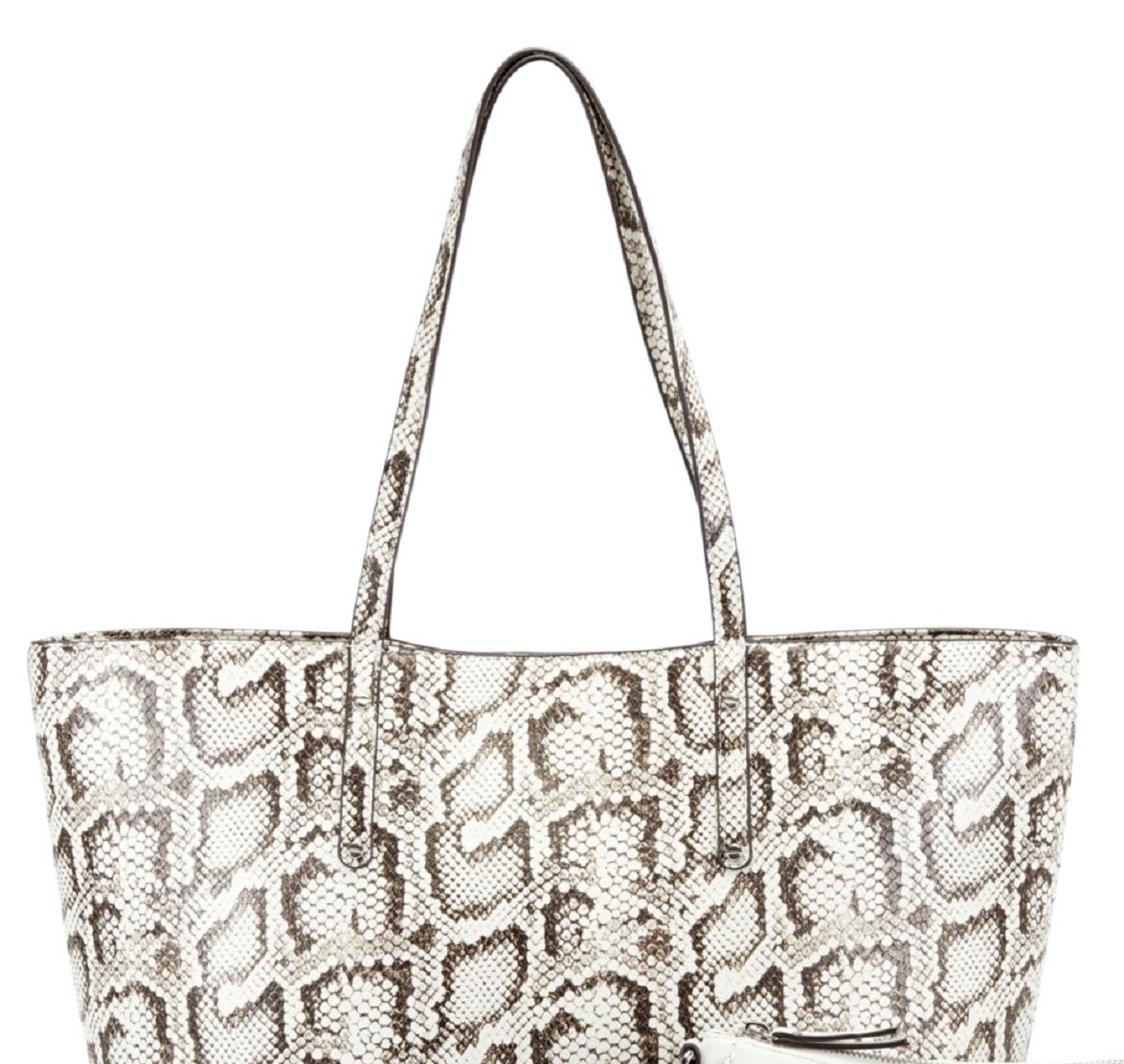 INC International Concepts Women's Zoiey 2 1 Tote White Size Regular