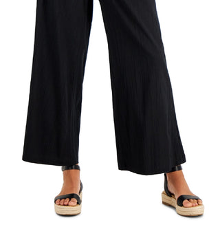 Style & Co Women's Wide Leg Soft Pants Black Size Large
