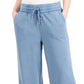Style & Co Women's Wide Leg Sweatpants Blue Size Medium
