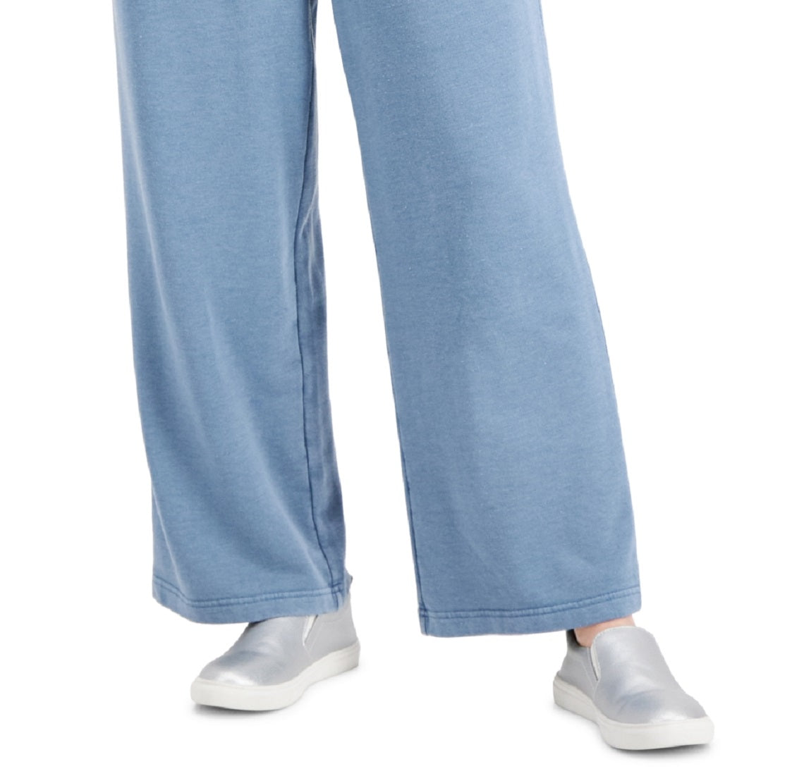 Style & Co Women's Wide Leg Sweatpants Blue Size Medium