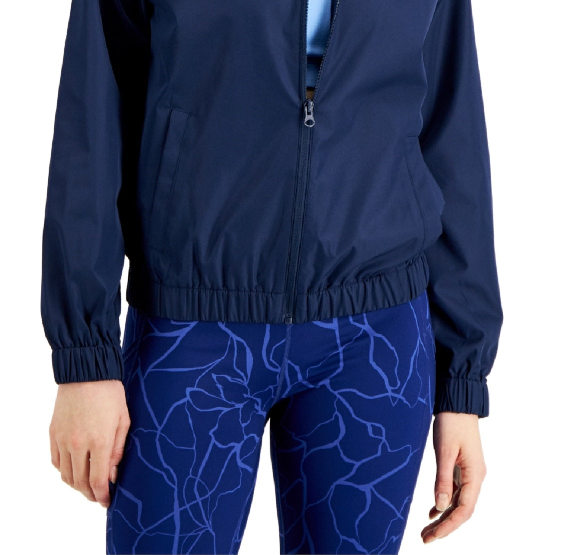 ID Ideology Women's Water Resistant Jacket Blue Size XX-Large