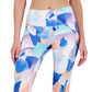 ID Ideology Women's Compression Petal Print Side Pocket Cropped Leggings Blue Size Petite Small
