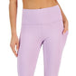 ID Ideology Women's Compression High Rise Side Pocket Cropped Leggings Purple Size Medium