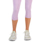 ID Ideology Women's Compression High Rise Side Pocket Cropped Leggings Purple Size Medium
