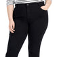 Style & Co Women's High Rise Slim Leg Jeans Black Size 18W
