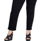 Style & Co Women's High Rise Slim Leg Jeans Black Size 18W