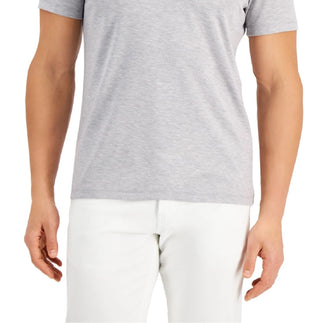 Alfani Men's Alfatech Stretch Solid Polo Shirt Gray Size XX-Large