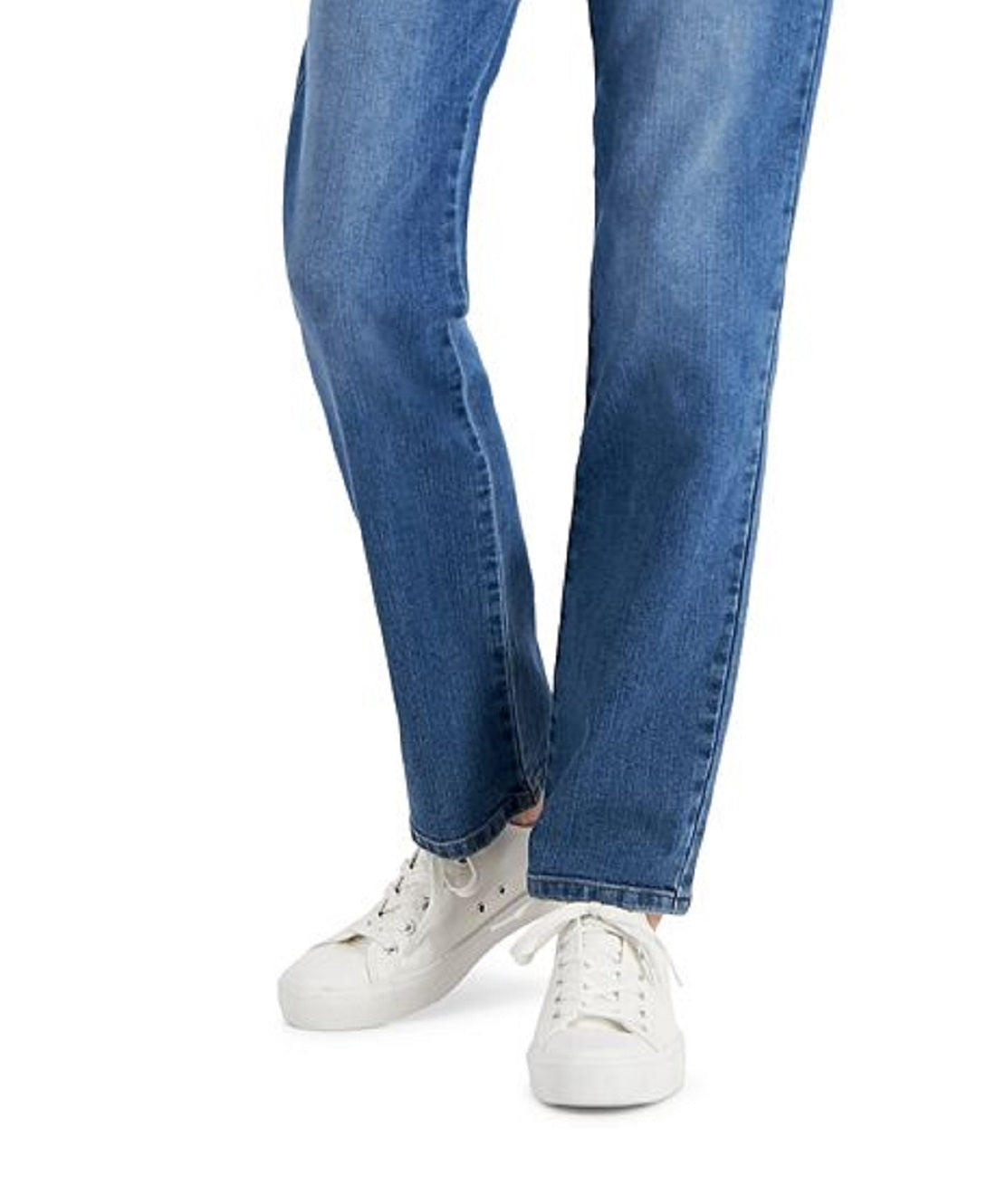 Style & Co Women's Curvy Straight Leg Jeans Blue Size 10 Petite