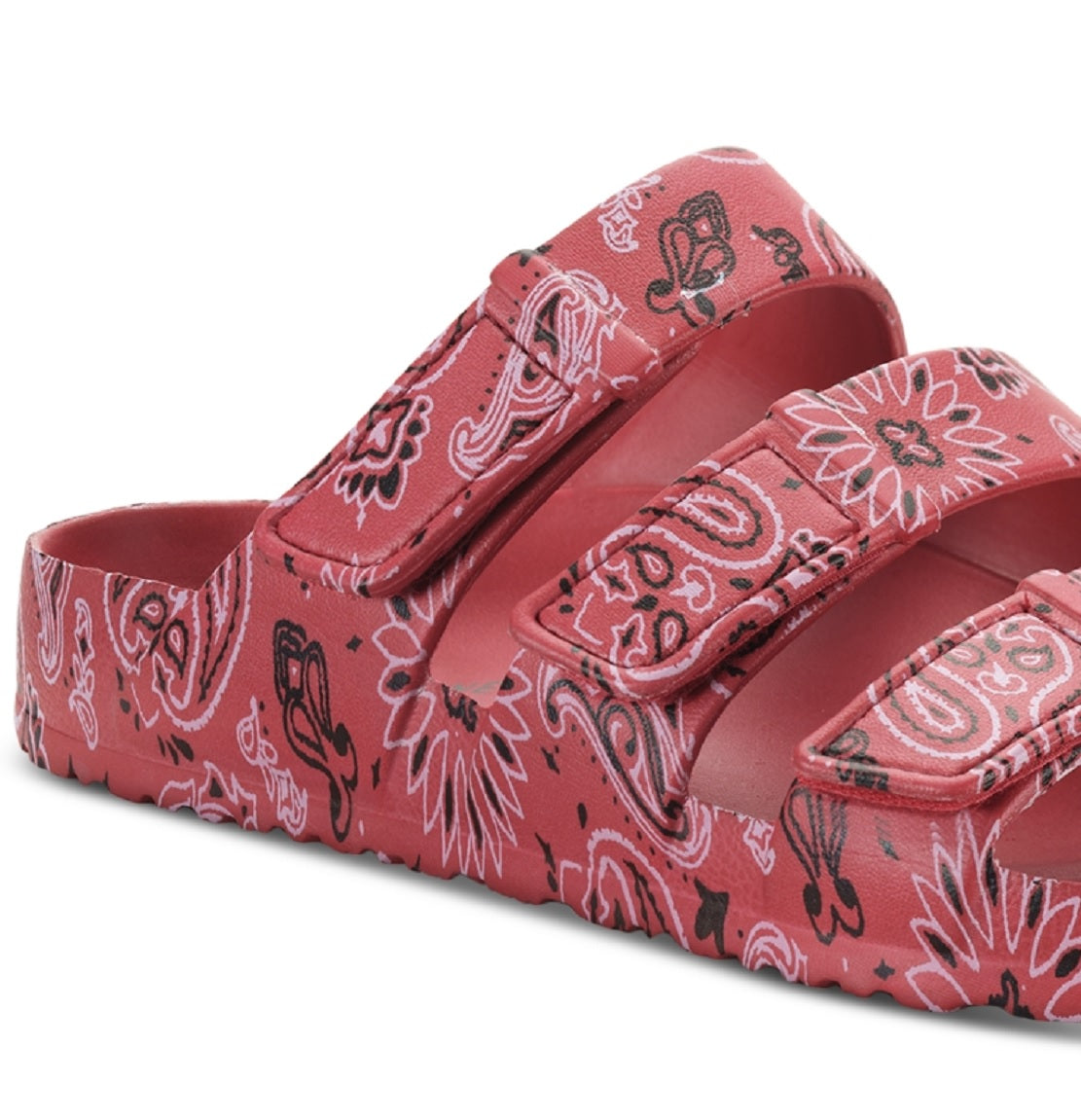 Sun + Stone Men's Bowie Sandal Shoes Red Size 11 M