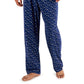 Club Room Men's 2 Pc Solid T-Shirt & Printed Pants Pajama Set Blue Size Small