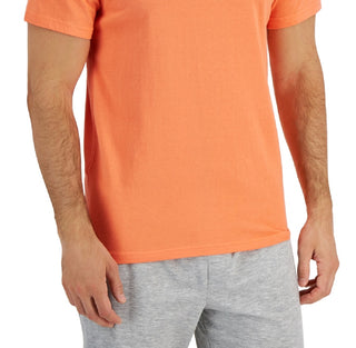 Club Room Men's Pajama T-Shirt Orange Size Small