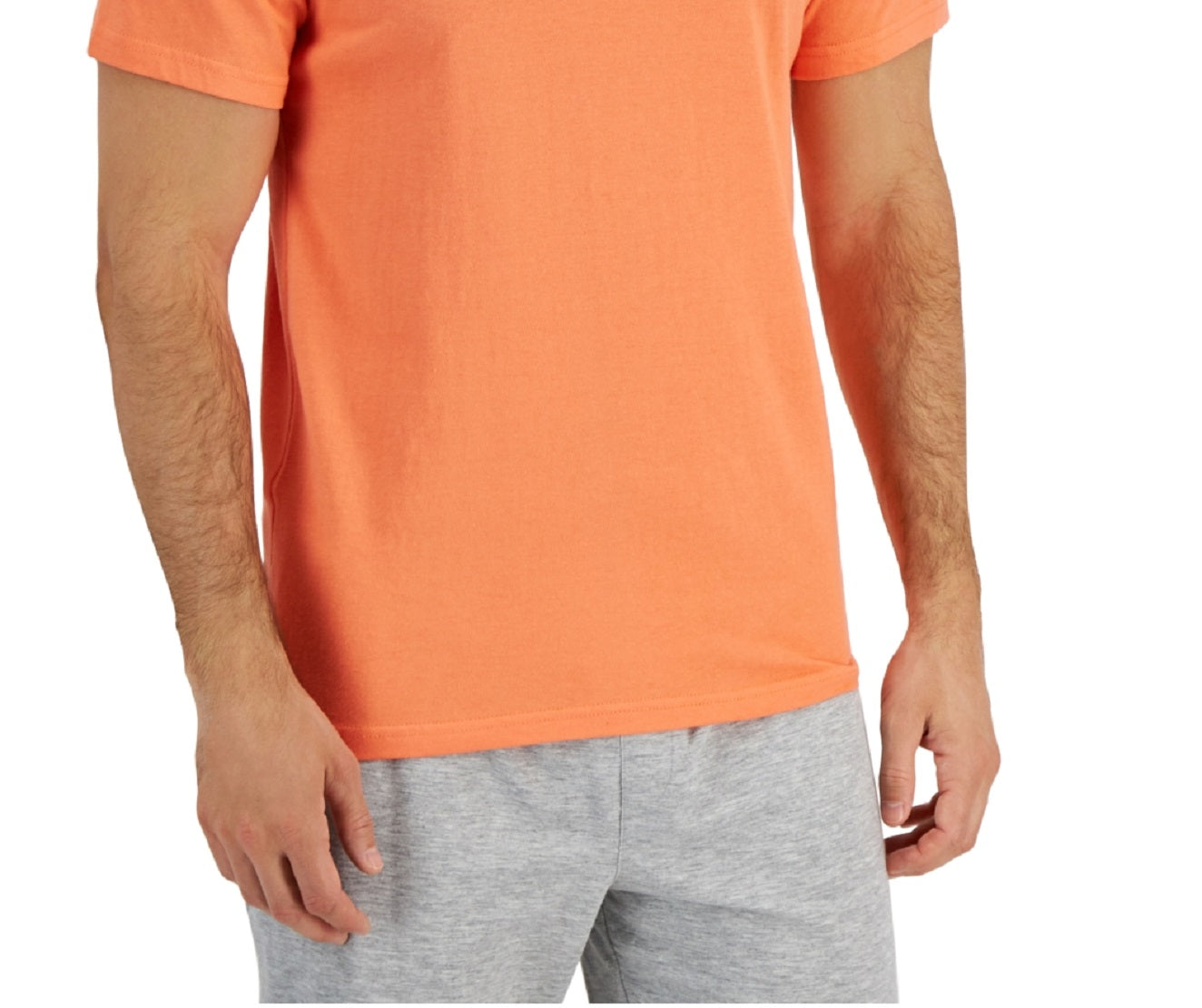 Club Room Men's Pajama T-Shirt Orange Size XX-Large