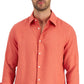 Club Room Men's Linen Shirt Orange