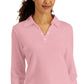Karen Scott Women's Studded Johnny Collar Top Pink Size Large