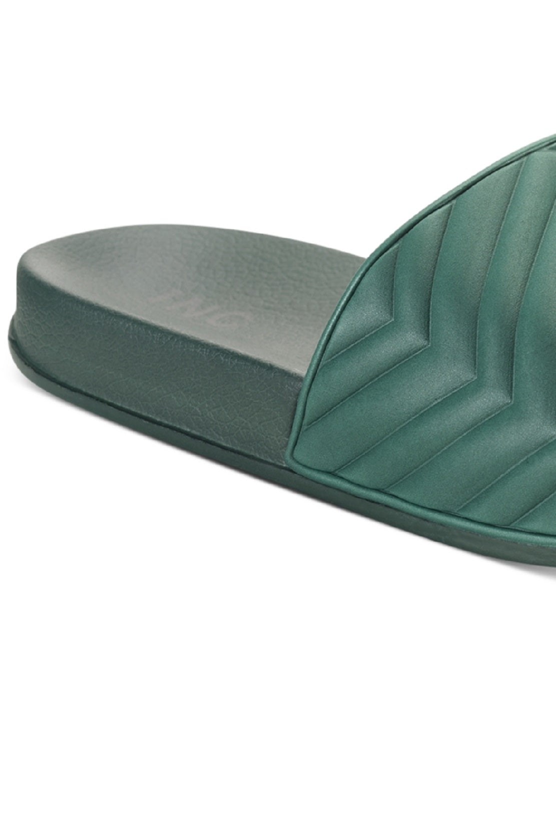 INC International Concepts Men's Xander Pool Slide Sandals Shoes Green Size 12 M